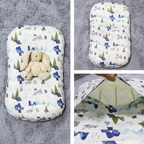 SWESEN Baby Lounger Cover, Removable Infant Lounger Slipcover for Boys Girls, Ultra Soft Cover for Newborn Lounger, Snug Fitting Design, Adventure...