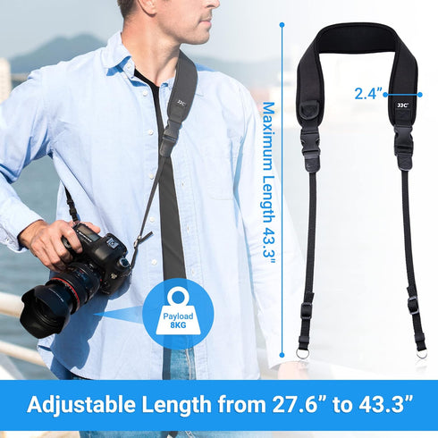 DSLR Camera Neck Strap, Soft Neoprene Shoulder Belt for Canon EOS R5 R6 5D Mark IV 6D Mark II SL3 SL2 T8i T7 T7i 90D 80D Nikon D6 D5 DF D850 D810 ...