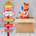 20 Pieces Circus Carnival Party Direction Signs Decor Circus Welcome Signs for Birthday Showman Themes Party Decoration Accessories...