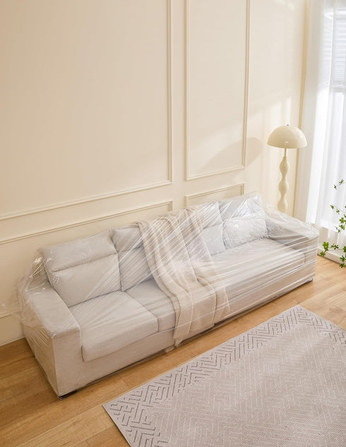 K KINGPLAST King/Queen Plastic Mattress Case 78" x 10" x 96" Clear Plastic Disposal Mattress Storage Bag Cover for Waterproof and dustproof......