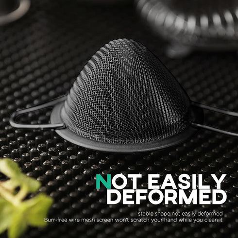 Homestia 304 Stainless Steel Fine Mesh Strainer for Kitchen, Cocktail Sieve Sifters for Food, Liquid Strainer Cup for Food, Drinks, Tea, Coffee, J...