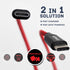 LinkOn USB Type-C Data Sync 60W 20V 3A Quick Charging Cable 2-Pack 3.3ft-5Gbit and 6.6ft-480Mbit Set Power Delivery Compatible with Nintendo Switc...