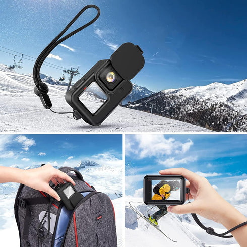 Silicone Sleeve Protective Case for Hero 12 11 10 9+?6PCS? Tempered Glass Screen Protector for Hero 12 11 10 9, Accessories Kit for GoPro Hero 12 ...