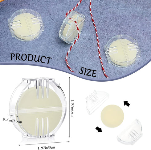 4 Pieces Thread Wax Thread Conditioner Beeswax for Sewing Thread Beeswax Thread Conditioner for Quilting Sewing Strengthening Line Embroidery Wax ...