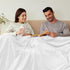 Exclusivo Mezcla Fleece Throw Blanket for Couch, Sofa, 300GSM Super Soft and Warm Blankets, Pure White Throw All Season Use, Cozy, Plush, Lightwei...