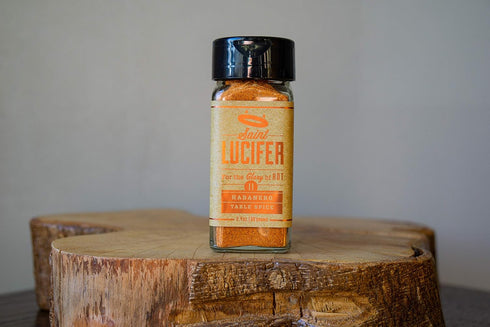 Saint Lucifer Spice Co, Habanero Table Spice, number 11, 2.4 ounce glass bottle, Made In The USA, Gluten Free, Sugar Free, Vegan, Vegetarian...