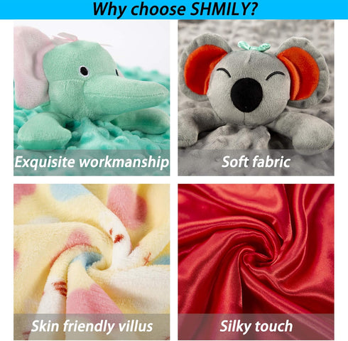 Security Blankets for Babies, Baby Girl Newborn Essentials Help Babies Fall Asleep and Feel Safe, Also As Stuffed Toys for Newborns, Infants, Todd...