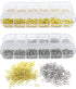 1720pcs Jump Rings for Jewelry Making Kit with Jump Rings and Lobster Clasps?Gold & Silver Open Jump Rings for Necklace and Jewelry Repair?Jewelry...