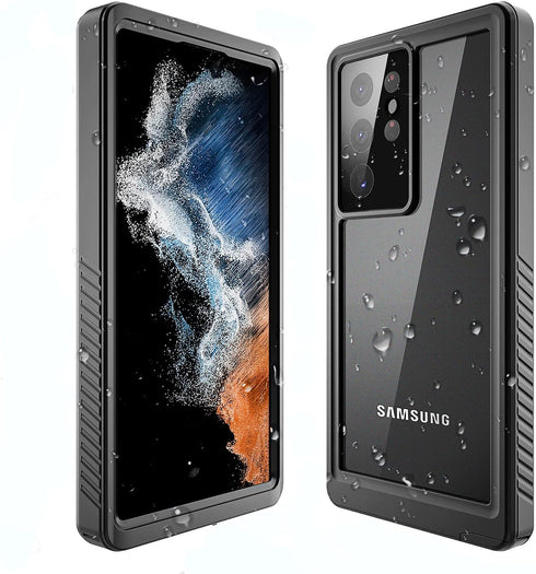 Samsung Galaxy S22 Ultra Case, Samsung S22 Ultra Waterproof Case with Built-in Screen Protector, 6.8inch 360°Full Body Heavy Duty Dustproof Shockp...