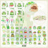 114Pcs Frog Stationery and School Supplies Set - Cute Summer Frog Sticky Notes, Paper Clip Bookmarks, Frog Decal Sticker and Pencils, Assorted Min...