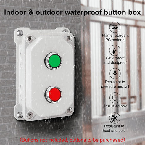 Outdoor Waterproof Electrical Box, ABS Material, Ventilation and Heat Dissipation, Cold Rolled Steel Base Plate and Wall Plate (NP-S)...