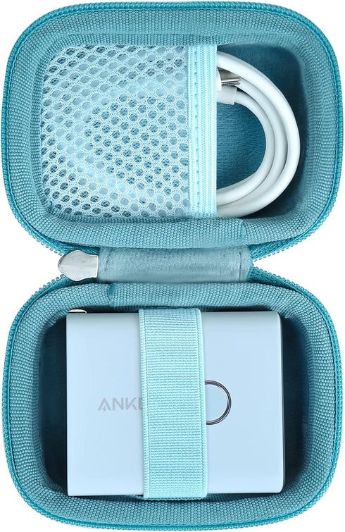 khanka Hard Case Replacement for Anker 45W Wall Charger 5,000mAh 20W Portable Charger, 521 Power Bank (PowerCore Fusion), Case Only (Blue)......