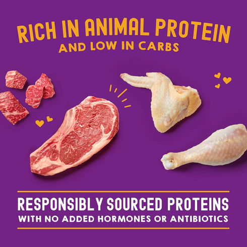 Stella & Chewy’s Carnivore Cravings Morsels & Gravy Chicken & Beef Recipe Wet Cat Food Pouches – (2.8 Ounce Pouch, Case of 12)...