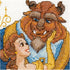 Dimensions 70-35358 Disney Be Brave Counted Cross Stitch Kit, Beauty and the Beast Cross Stitch, 8" x 10",Ivory...