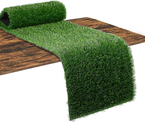 XLX TURF Artificial Grass Table Runner 12 x 36 Inches - Green Fake Grass Turf Table Runner for Golf Football Party Decorations Summer Wedding Tabl...