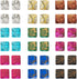 Craftdady 180Pcs Glass Seed Beads 2 Hole Tila Beads 9 Colors Crystal Glass Tile Beads Square Waist Beads Kit for Crafts DIY Multi-Strand Bracelets...