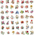 200PCS Flower Stickers Pack Vinyl Decals for Water Bottles Hydroflask Book MacBook Laptop Phone Case...