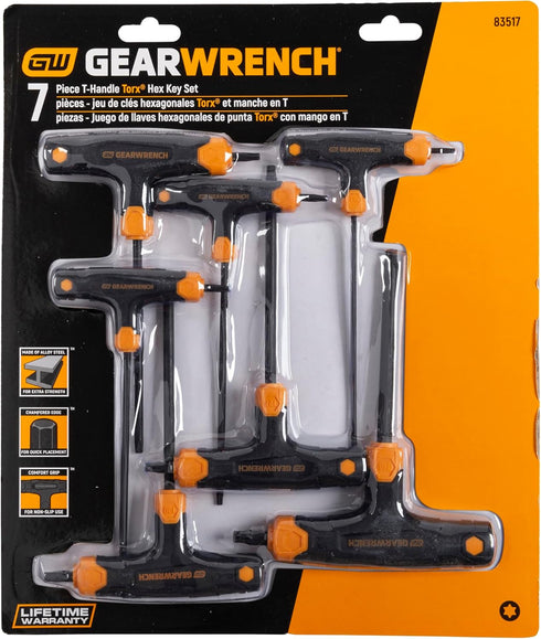 GEARWRENCH 7 Piece T-Handle Torx Key Set - 83517...