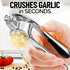 Zulay Kitchen Premium Garlic Press Set - Rust Proof & Dishwasher Safe Professional Garlic Mincer Tool - Easy-Squeeze, Easy-Clean with Soft, Ergono...