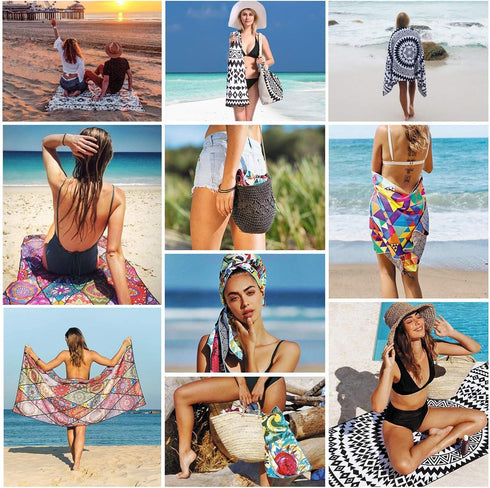 2 Packs Oversized Beach Towel Set Extra Large Big XL Pool Camping Swim Clearance Towels 36x72 Soft Blanket Cruise Essentials Accessories Must Have...