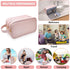 Travel-Accessories Makeup Bag for Women,Water Resistant Toiletry-Bag-For-Travel-Essentials,Dorm Room Essentials,Eco Leather Cosmetic Bag for Full ...