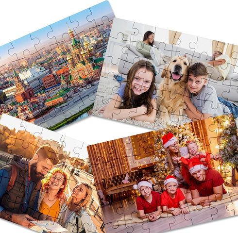 10 Sheets Blank Puzzles, 6x4 Inch All White Puzzle Sublimation Blank Puzzles to Print on DIY Puzzle Printable Puzzles Thermal Transfer Blank Jigsa...