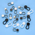 20 Pcs Shirt Collar Button Extenders, Elastic Collar Extenders for Mens Shirts, 5 Styles Dress Shirt Tie Neck Collar Button Expanders for Expandin...