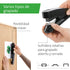 Novus B4fc re+new Flat Clinch Stapler, 50 Sheet Capacity, Made of 80% Recycled Plastic, German Engineered, Staple|Pin|Tack, 25 Yr. Warranty, Black...