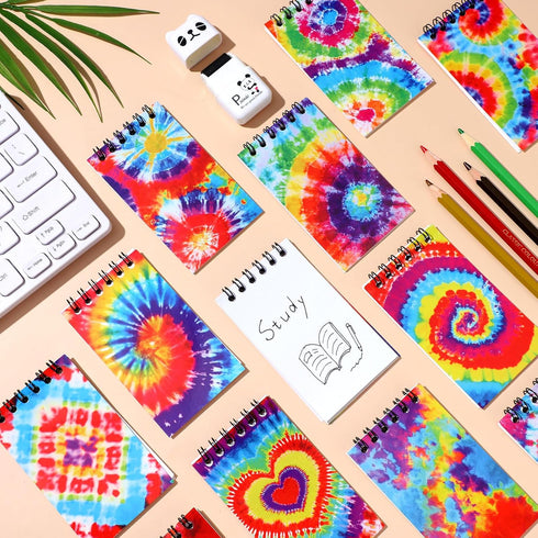 36 Pcs Mini Notepads Multicolor Style Pocket Notebooks for Kids Colorful Spiral Fun Small Notebook for Girls Kids Birthday Party Supplies, 12 Styl...