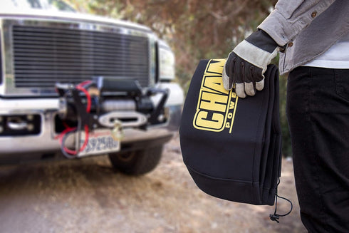 Champion Power Equipment 18035 Weather-Resistant Neoprene Storage Cover for Winches 8000-12,000 lb....