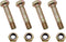 (Pack of 4) 710-0891 SnowBlower Shear Pin & Nuts fits MTD 910-0891 Snowblowers...