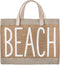 Santa Barbara Design Studio Hold Everything Waterproof Jute Tote Bag, Mini, Beach...