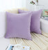 Jeneoo Comfy Soft Thick Velvet Throw Pillow Covers Decorative Solid Square Couch Cushion Cases for Bedroom Sofa Car Decor (Lavender, 16 x 16 Inche...