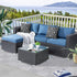 Adabana Outdoor Waterproof Boho Pillow Covers 18x18 Decorative Black and White Outdoor Throw Pillows Cover for Patio Furniture Garden Porch Pack o...