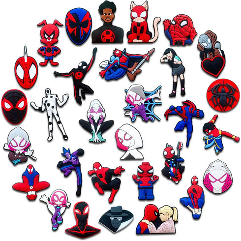 30Pcs Superhero Charms for Shoe, Cartoon Hero Shoe Charms for Clogs Sandals Decoration...