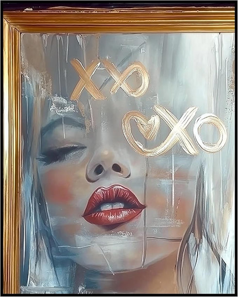 Posterizer 1 pcs-xoxo cute flirty poster-Valentine's day inspired art -3-Romantic Art-Holiday Poster Collection-Gift for Couples boyfriend girlfri...