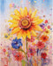 Tucocoo Sunflower Paint by Number for Adults Beginner, DIY Digital Oil Painting Kits on Canvas with Brushes and Acrylic Pigment, Beautiful Blossom...