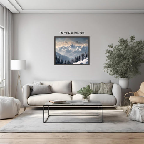 Posterizer 1 pcs-snowy winter scene of trees and nature 7-Landscape & Nature Art-GIft for Men Women Teens-Living Room Bedroom Decor- unframed wall...