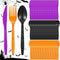 Gerrii 150 Pieces Green Disposable Plastic Cutlery Set Plastic Utensils Plastic Silverware Set Includes Spoons, Forks, and Knives for St Patricks ...