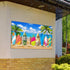 Blulu Beach Party Decorations Tropical Background Banner Summer Hawaiian Beach Decorations Surfboard Backdrop Luau Party Backdrop for Photography ...