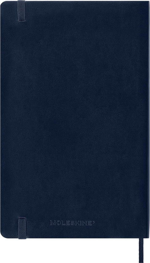 Moleskine Classic Notebook, Soft Cover, Large (5" x 8.25") Ruled/Lined, Sapphire Blue, 192 Pages...