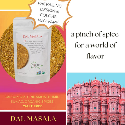 The Spice Hut Organic Dal Masala Seasoning, Quick & Easy Spice Blend for Indian Cooking, 2 oz...