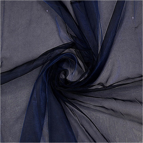 MDS Pack of 5 Yards Long Bridal Solid Sheer Organza Fabric Bolt for Wedding Dress, Fashion, Crafts, Decorations, Backdrop, Christmas Craft Supplie...