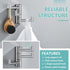 APLusee Swivel Towel Hook Polished Chrome, 304 Stainless Steel Triple Robe Hook with Multi Three Rotating Arms, Foldable Clothes Hanger, Wall Moun...