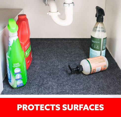 GridMat® Under Sink Mat Cabinet Liner, Precision Custom Fit with Exclusive GridMat® Cutting System, Waterproof, Premium Thick, Ultimate Absorption...