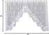 Heritage Lace White 72"X36" Tidepool Swag Pair...