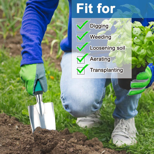 Garden Hand Trowel Garden Shovel, Small Gardening Hand Tools Shovels for Digging, Heavy Duty Hand Shovel with Ergonomic Handle, Rust Resistant Gar...