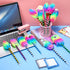 24 Pieces Rainbow Pens Cute Fluffy Pen Marabou Feather Pens Rainbow Fuzzy Pens Funny Pom Pom Pen for School Office Christmas Birthday Carnival Par...