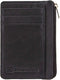 ID STRONGHOLD RFID Front Pocket Wallet Mini Minimalist Wallet Slim Wallet Genuine Leather with Zipper , Black , Small...