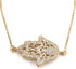 LESLIE BOULES 18K Gold Plated Hamsa Bracelet for Women Adjustable Chain...